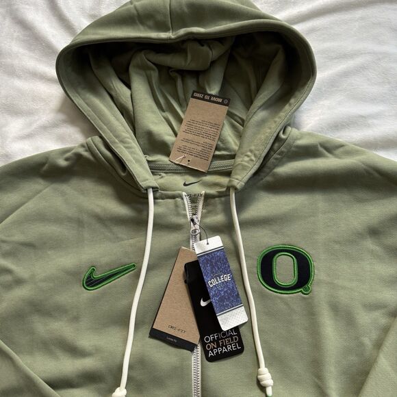 Nike Oregon Ducks Sideline Player Issue Full-Zip Hoodie - Picture 2 of 8